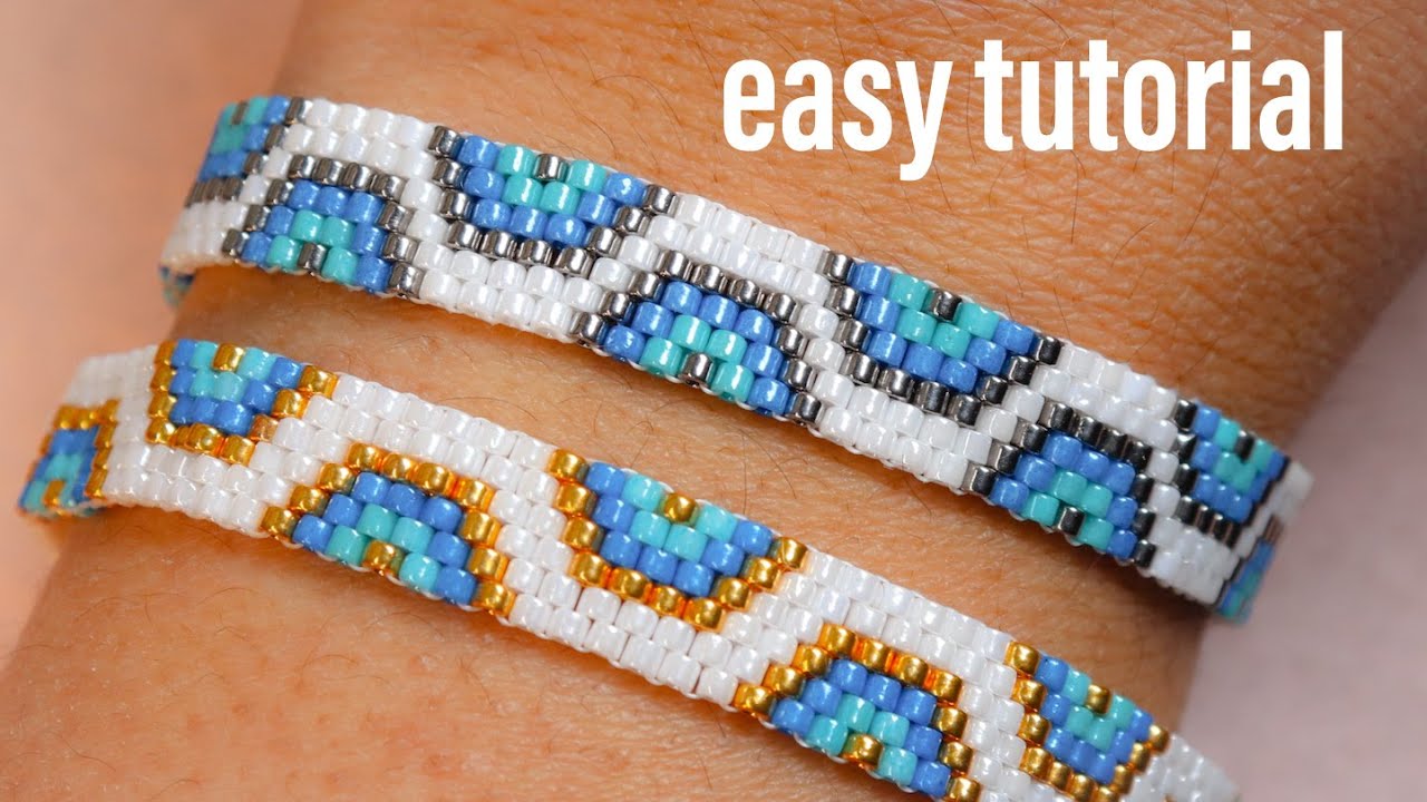 Eye model Beaded Bracelet   super easy tutorial for beginners