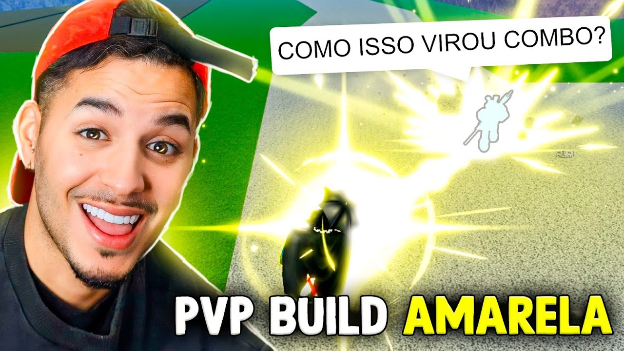 🟡USEI a BUILD s&oacute; de ITENS AMARELOS pra CA&Ccedil;AR BOUNTY no Blox fruits 🟡