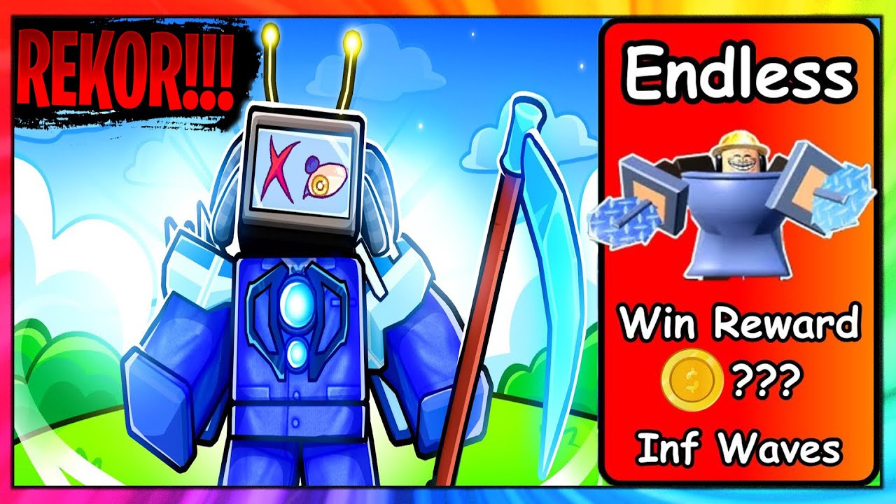 REKOR !! SINISTER TITAN TV  ile MUHTEŞEM TAKTİK ENDLESS MODE 🚽 Roblox Skibidi Toilet Tower Defense
