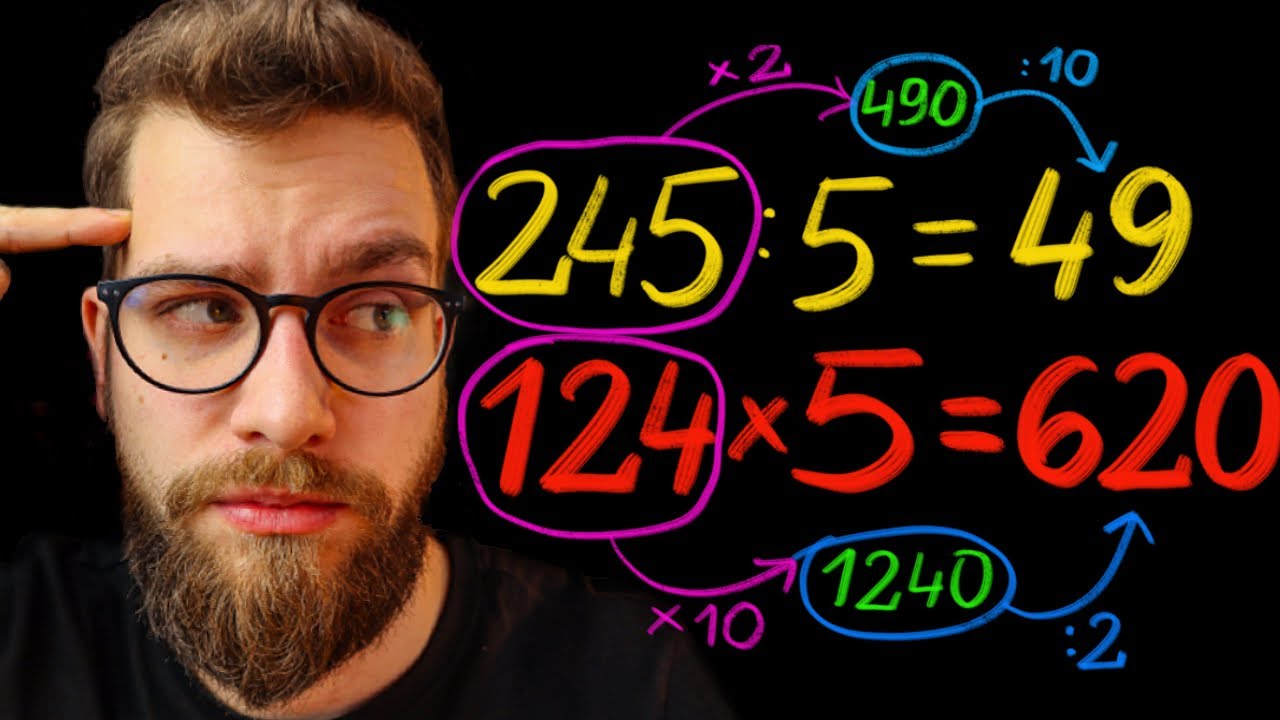 🧠Jak szybko DZIELIĆ i MNOŻYĆ przez 5 w PAMIĘCI? [SUPERtrik na egzamin ÓSMOKLASISTY #2]