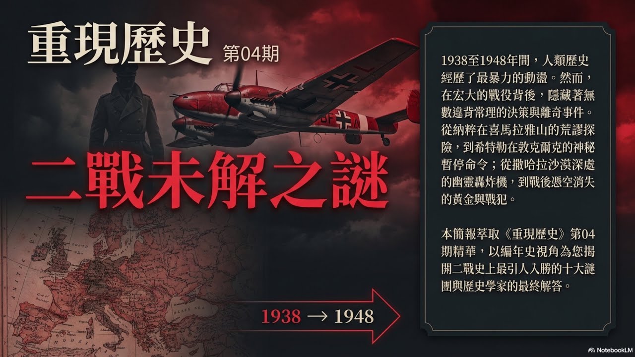 【歷史解密】二戰十大最離奇謎團：希特勒的致命誤判與消失的納粹黃金