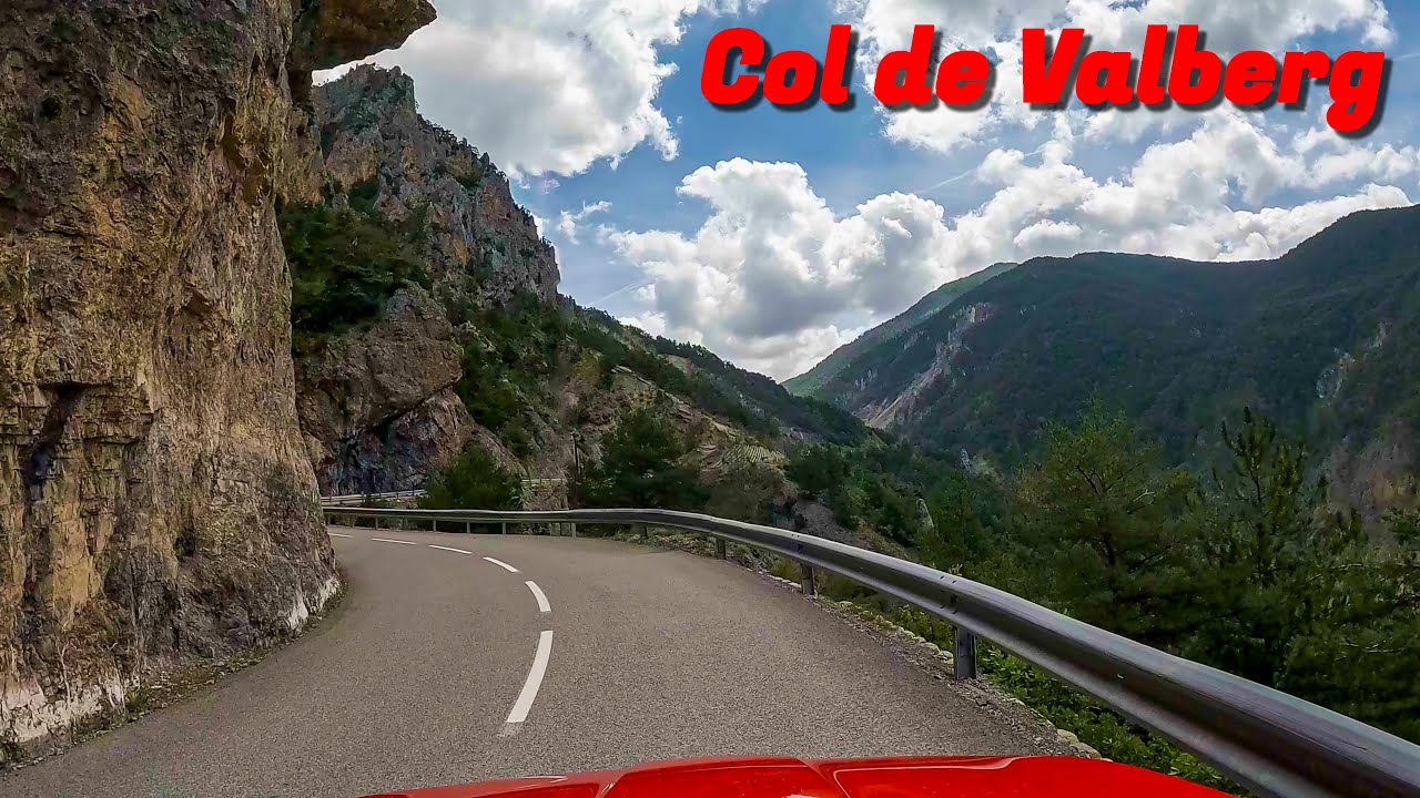 Driving in France - Col de Valberg. From Guillaumes to Beuil.