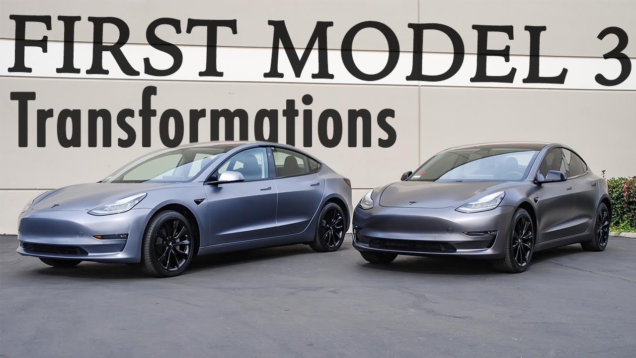 FIRST MASSIVE TESLA MODEL 3 TRANSFORMATION - CUSTOM COLOR BY SD WRAP