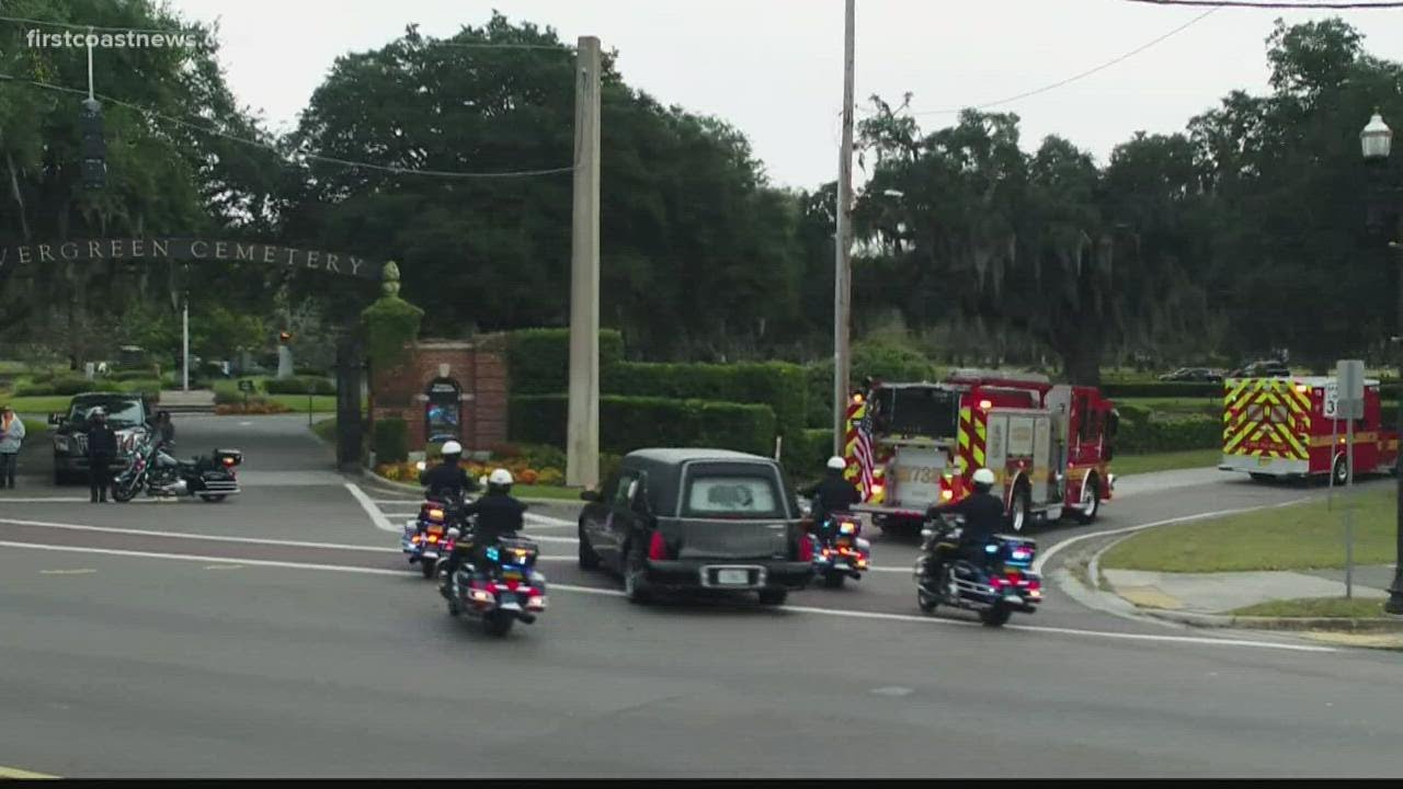Funeral, procession held for fallen Jacksonville firefighter Michael Freeland