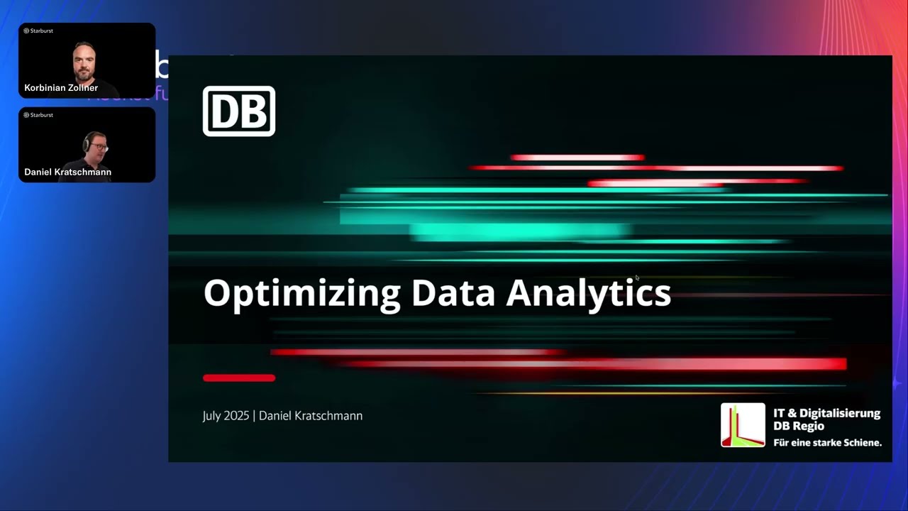 Optimising Data Analytics at DB Regio