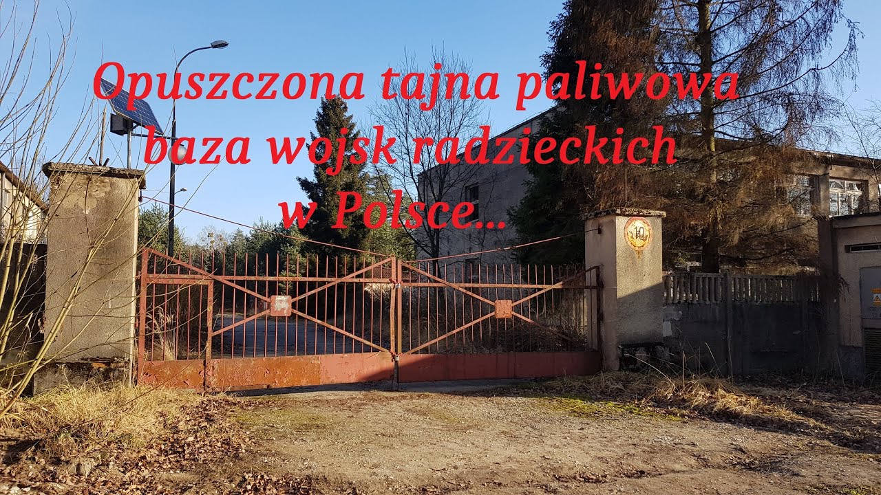 Opuszczona tajna paliwowa baza wojsk radzieckich...