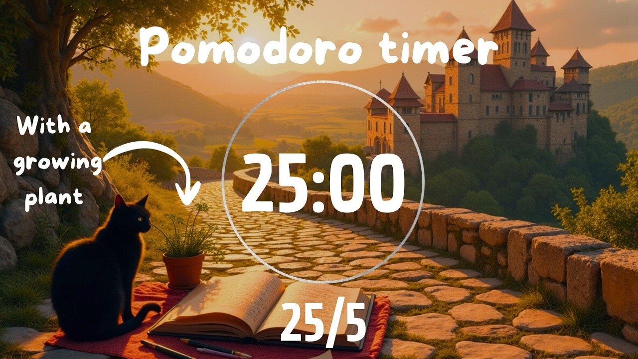 Pomodoro 25/5 Lofi | No ADS | Music for Writing & Creativity