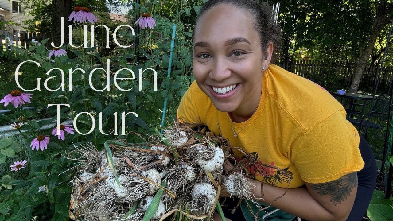 June Garden Tour | Garlic Harvest and Direct Sowing