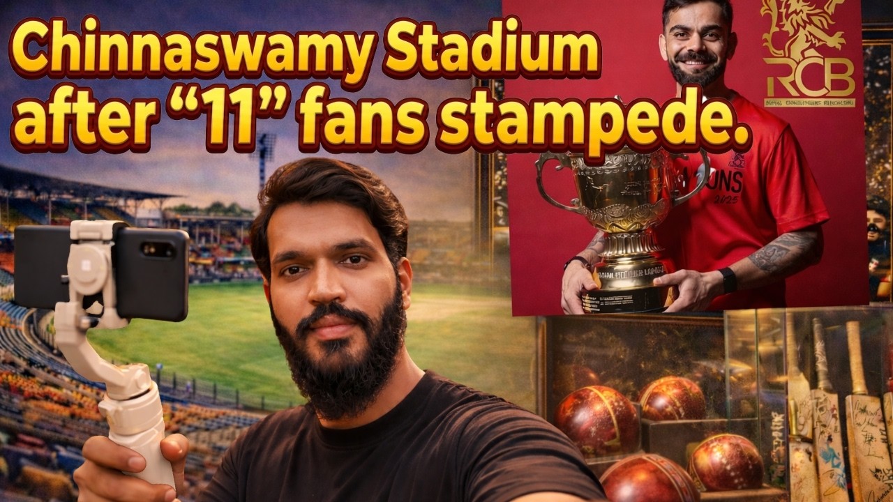 Calm Before the RCB Storm! Chinnaswamy Stadium Now 👀