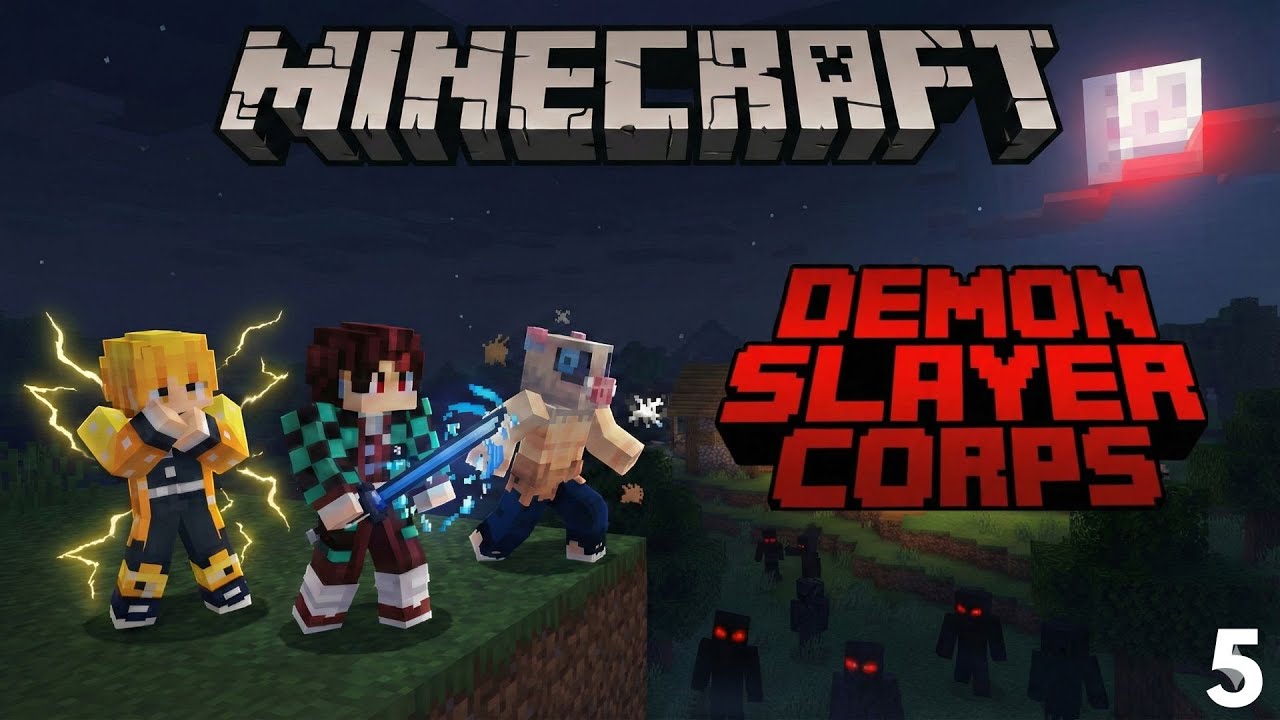 🔴LIVE EP5: DEMON SLAYER CORPS SMP | MINECRAFT