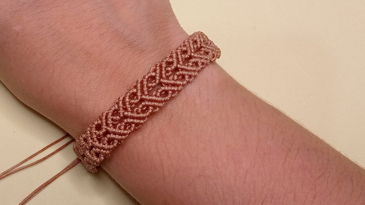 Passo a Passo:Como fazer pulseira Macrame simples, rápida e fácil/ Tutorial Macrame completo.