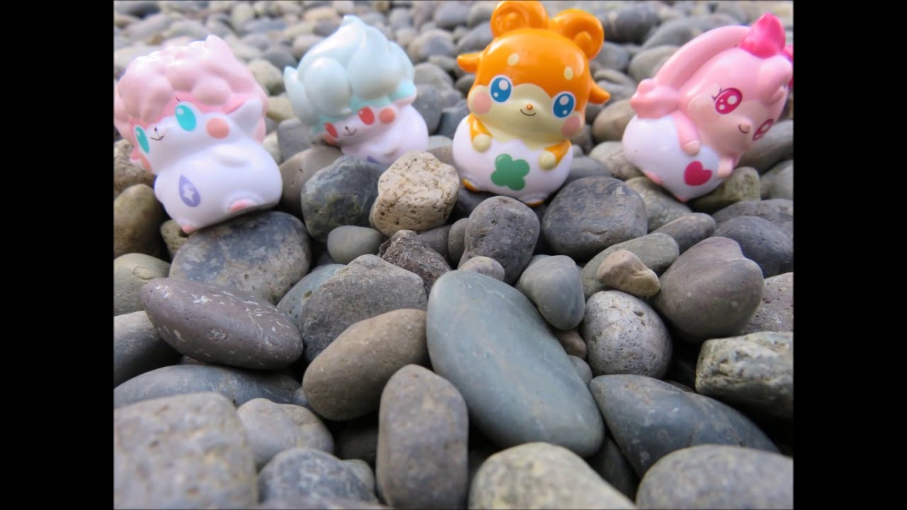 【ここたま】ラキたま、メロディ公園でかくれんぼと滑り台に挑戦　カワイイこま撮りアニメ