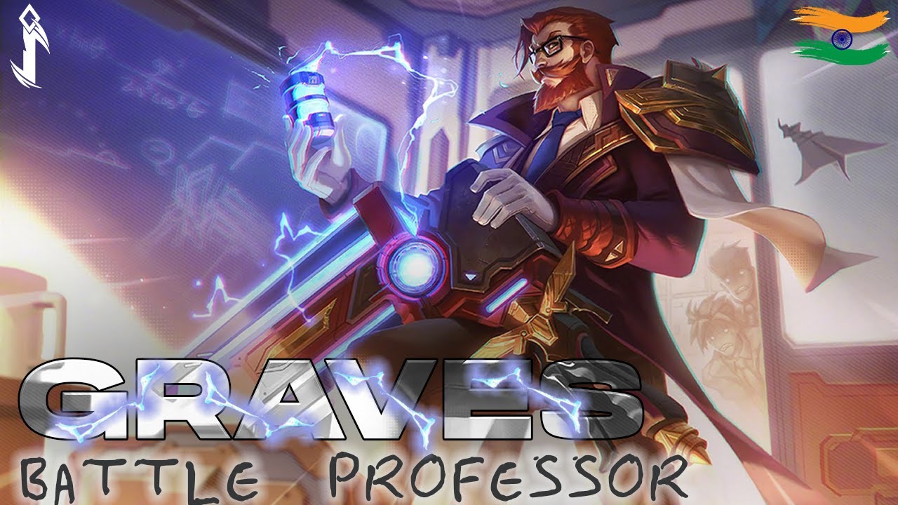 Battle Professor Graves Wild Rift India Skin Spotlight|#wildriftindia #levelupgaming #skinspotlight