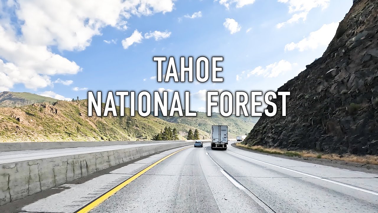 Tahoe National Forest Sunset Drive in 4K