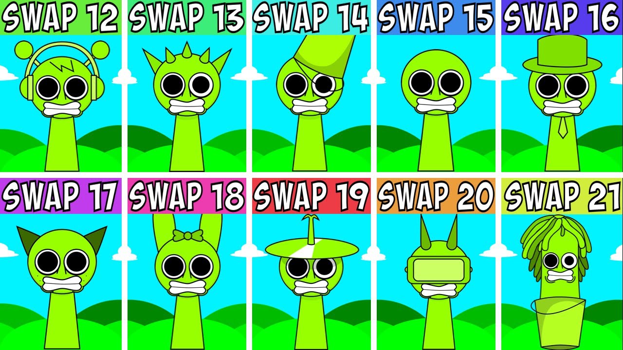 EVERY Characters From Sprunki Phase 1 SWAP