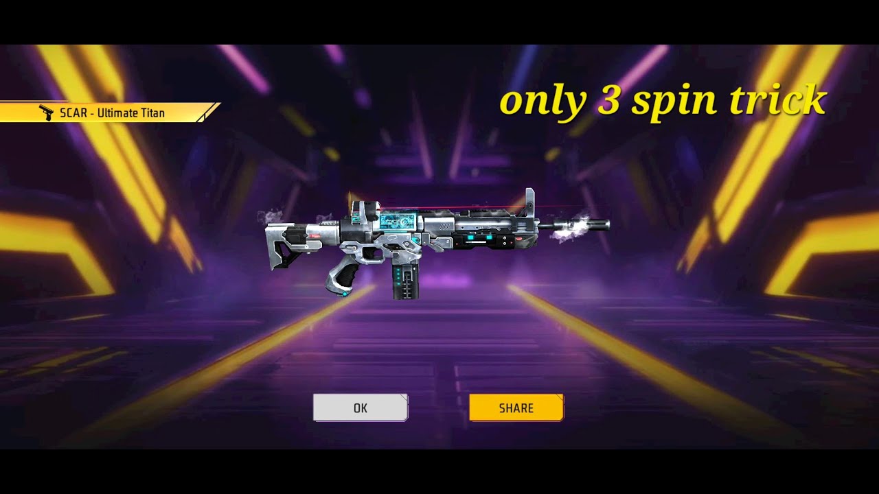 NEW SCAR X MAG7 RING EVENT FREE FIRE|TITAN SCAR RETURN|FREEFIRE MAX NEW RING EVENT|ONLY 3 SPIN TRICK