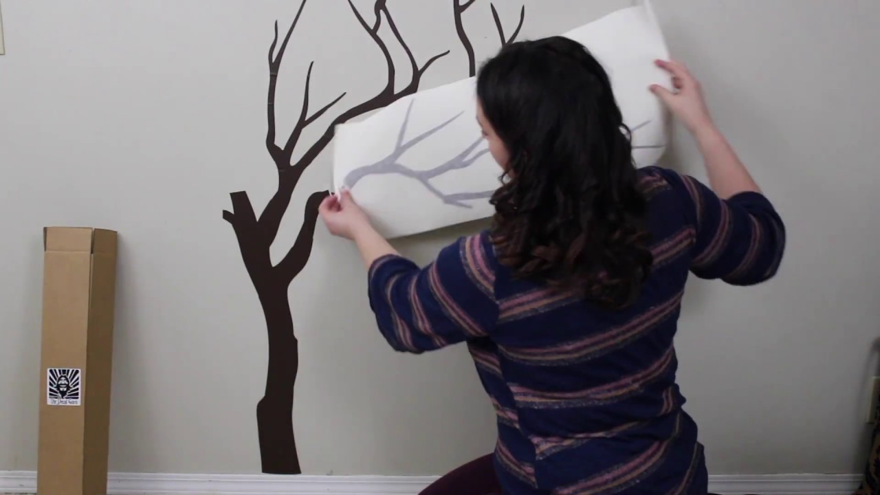 The Decal Guru Japanese Cherry Blossom Tree Wall Decal Application Video