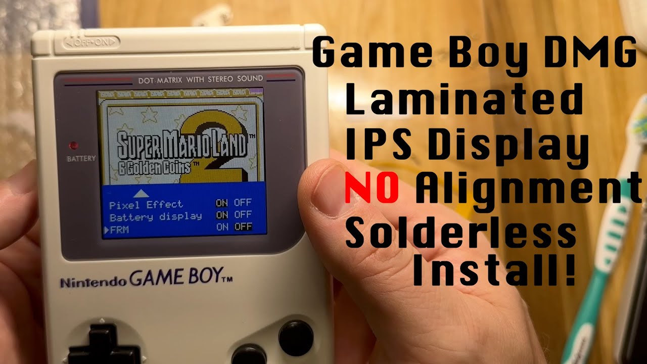 Hispeedido Laminated IPS Q5 XL (2.6 inch) Display Upgrade for Nintendo Game Boy DMG Tutorial