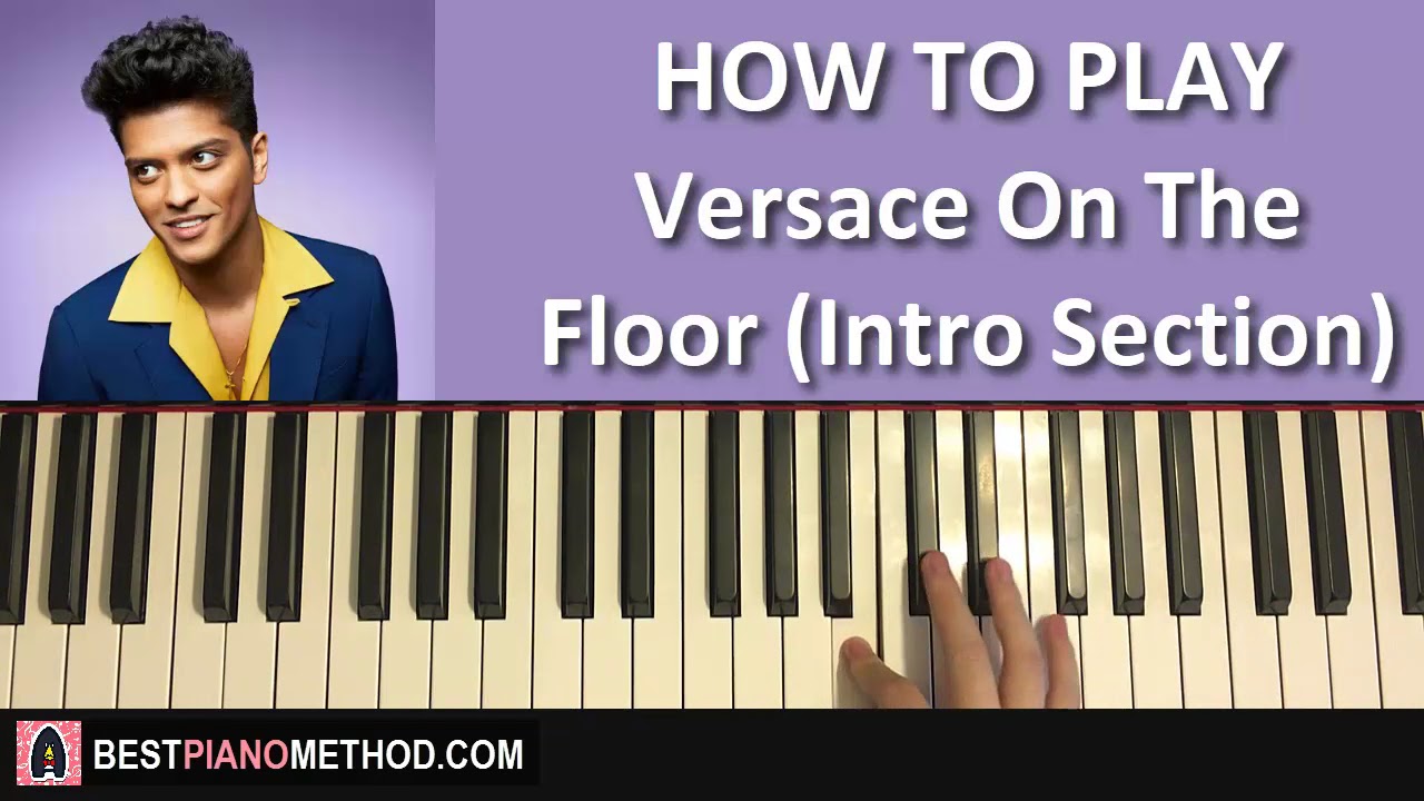 HOW TO PLAY - Bruno Mars - Versace On The Floor (Intro Section) (Piano Tutorial Lesson)