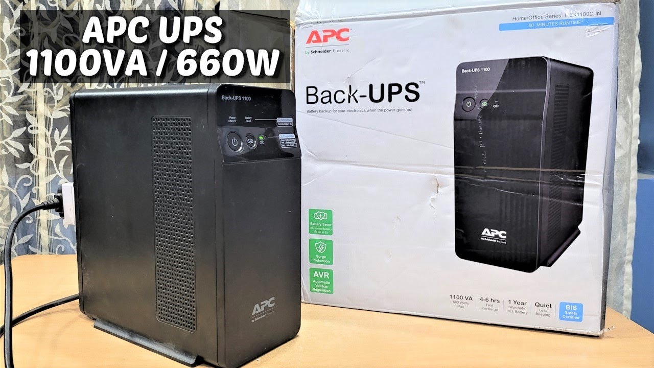APC UPS 1100VA / 660W | APC BX1100C | Best UPS for PC