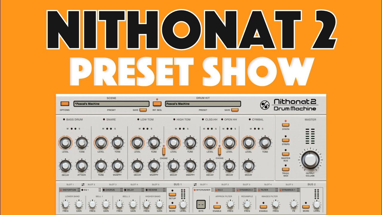 New TR-606 Drum Machine Plugin | D16 Group Nithonat 2 Preset Show