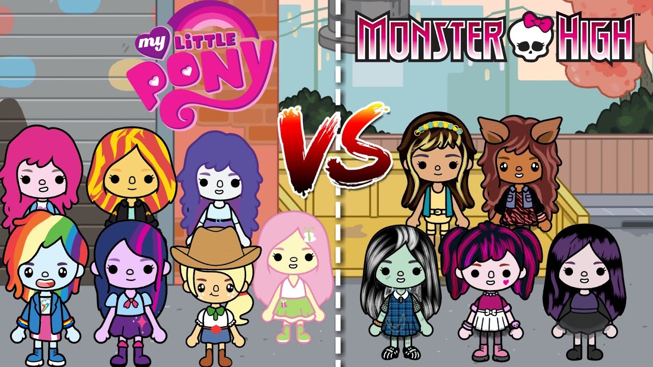 Monster High VS My Little Pony in Toca life world | Toca Boca | Toca Potter