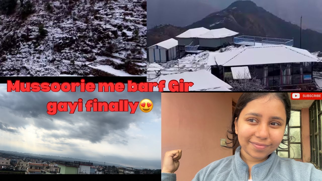 Barf gir gayi finally 🥹🌨️ || Snowfall || Mussorie snowfall || Daily vlogs || 