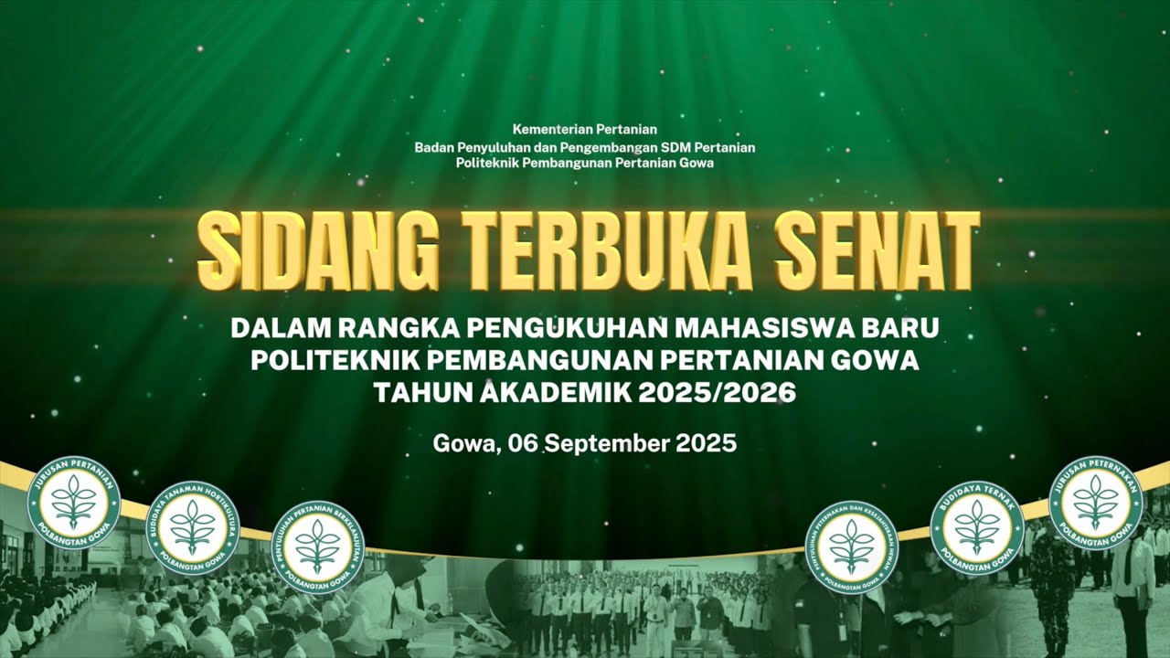 Pengukuhan Mahasiswa Baru Polbangtan Gowa Tahun 2025