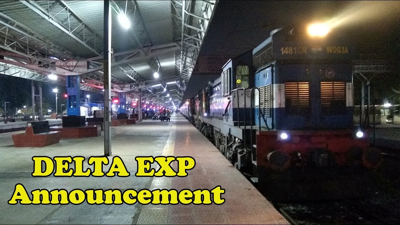 DELTA Exp Announcement Arrival and Departure | Offlink PUNE WDG3A | Indian Railways