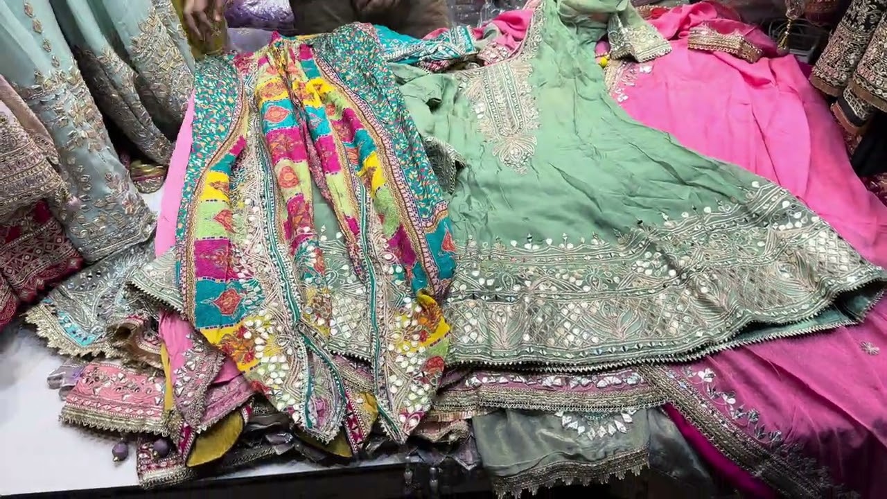 Unique creation shop no 24 Chandni Chowk wholesale sarara garara Anarkali pakistani kaftan9997686060