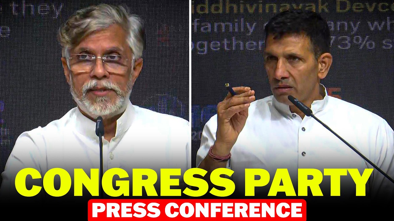 LIVE: Congress party briefing by Pawan Khera and Jitu Patwari | Congress | PM Modi