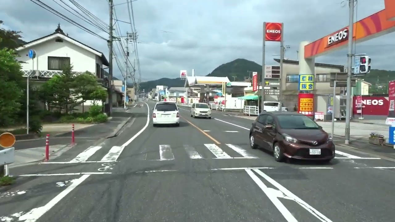 岡山県真庭市 久世IC国道181～国道180号線　新見インターまでの風景
