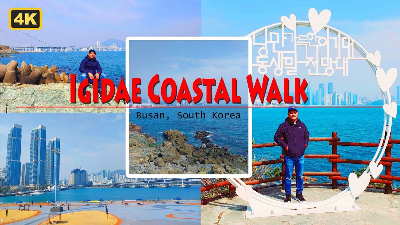 IGIDAE COASTAL WALK , (4K) BUSAN SOUTH KOREA MARCH 04, 2023