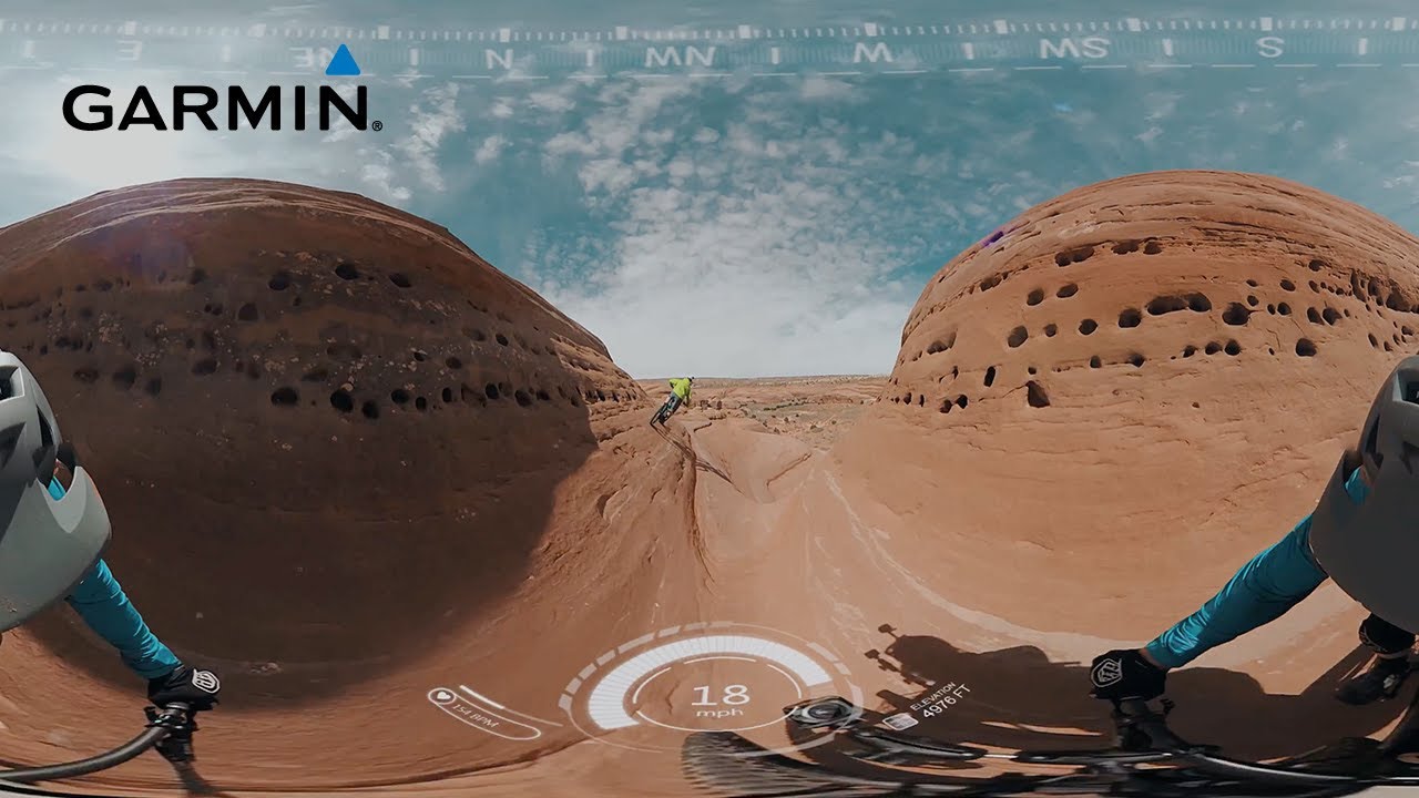 Garmin VIRB 360: Mountain Biking Bartlett Wash, Moab, UT