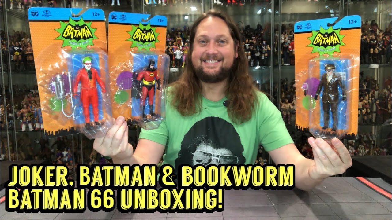 Bookworm, Batman & The Joker Batman 66 McFarlane Unboxing & Review!