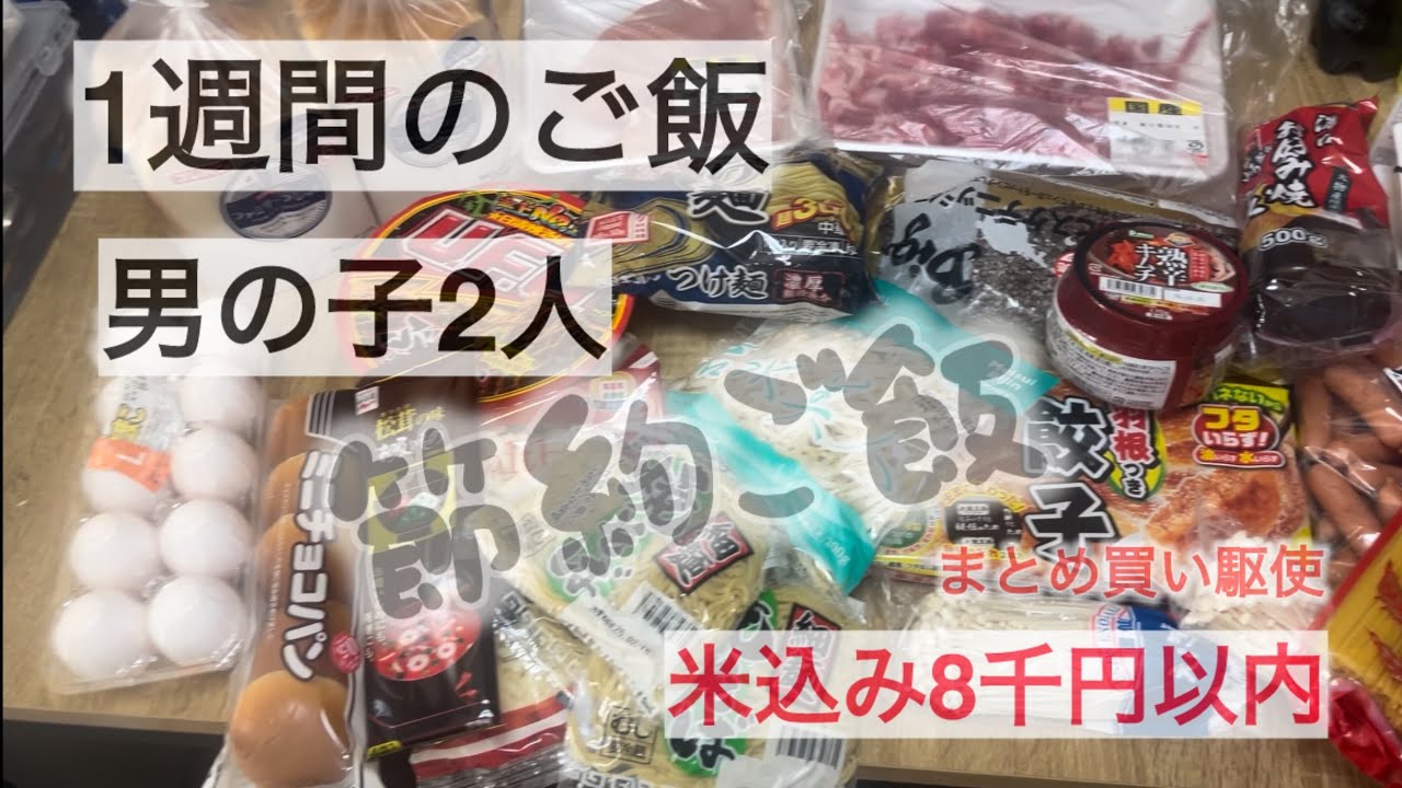 【まとめ買い】1週間のご飯【米込み8千円】