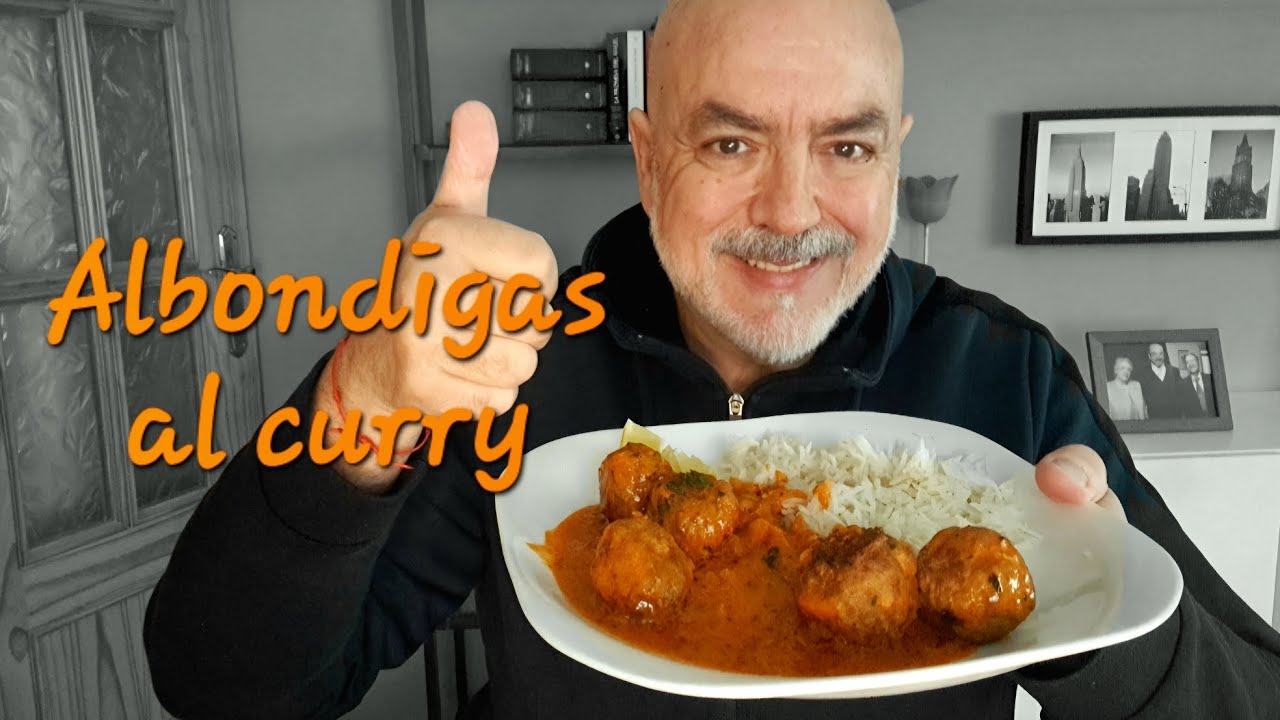 Albondigas con curry rojo