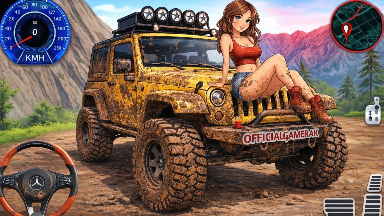 Extreme Jeep Mud Driving 😱 | 4x4 Offroad Mud Racing Simulator | Android Gameplay