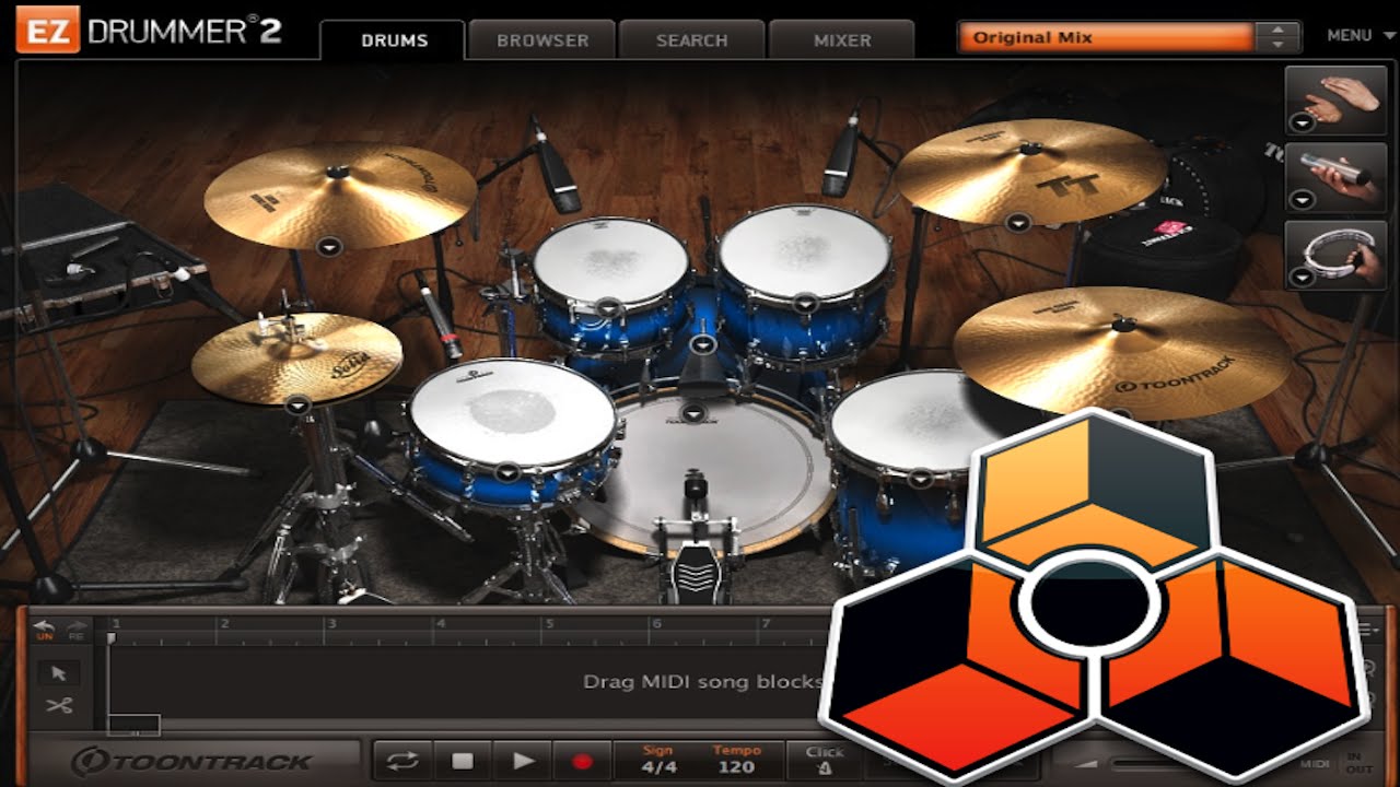Use EZ Drummer With Reason