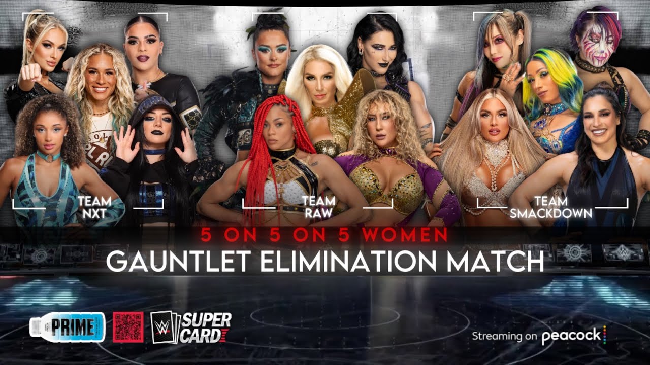 WWE 2K24 SURVIVOR SERIES WARGAMES 5 ON 5 ON 5 WOMEN’S GAUNTLET ELIMINATION MATCH