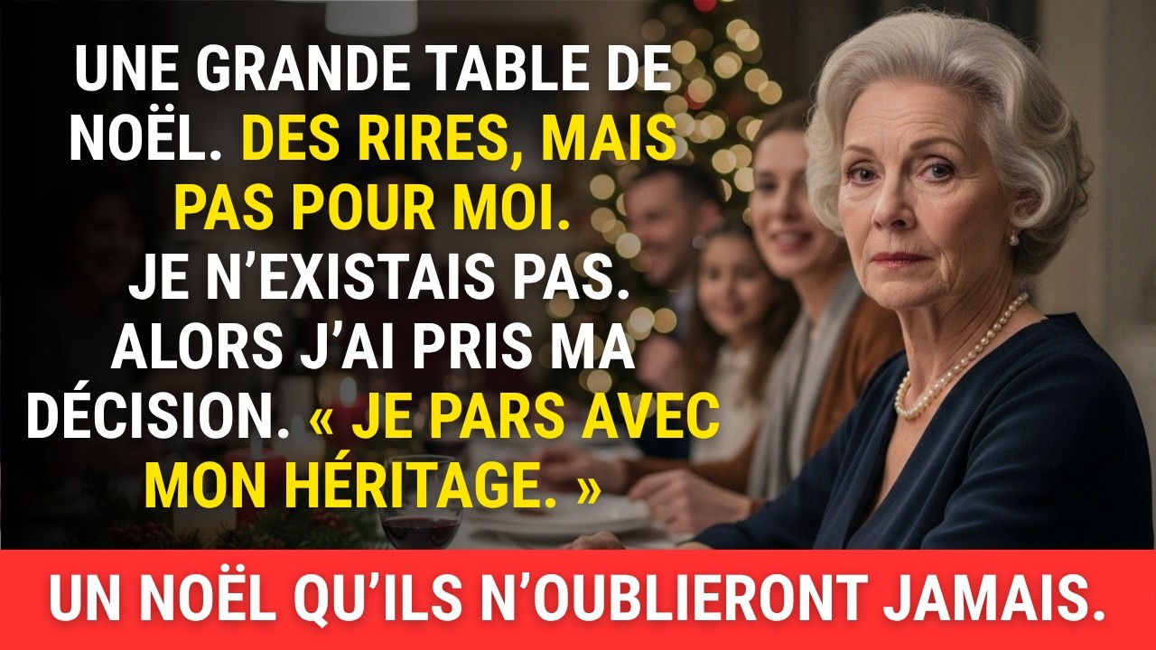 Au dîner de Noël, ils m’ont ignorée complètement — alors j’ai décidé de disparaître avec mon héritag