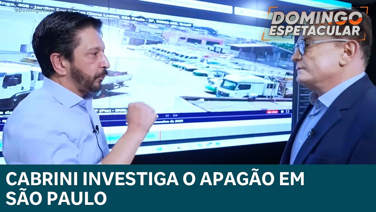 Exclusivo! Cabrini investiga o apagão em São Paulo e entrevista presidente da Enel