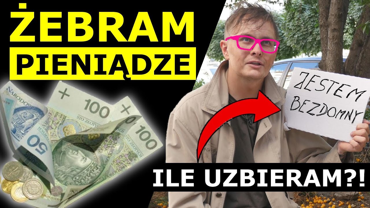 ILE ZAROBIĘ JAKO ŻEBRAK NA ULICY - UKRYTA KAMERA!
