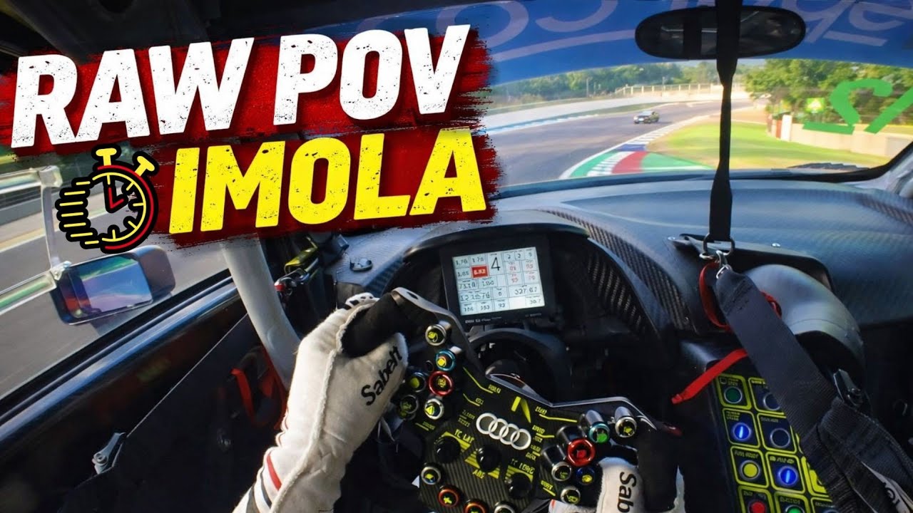 RAW POV AUDI R8 GT3// FULL QUALIFYING STINT// IMOLA🏁🚘
