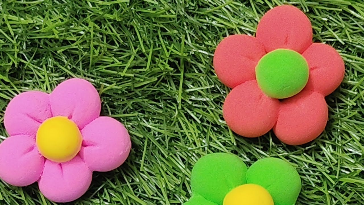 Clay art clay flower