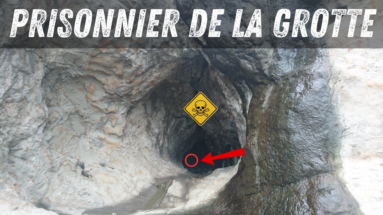 Coinc&eacute; la t&ecirc;te en bas dans un tunnel &eacute;troit | Exploration de grottes de travers