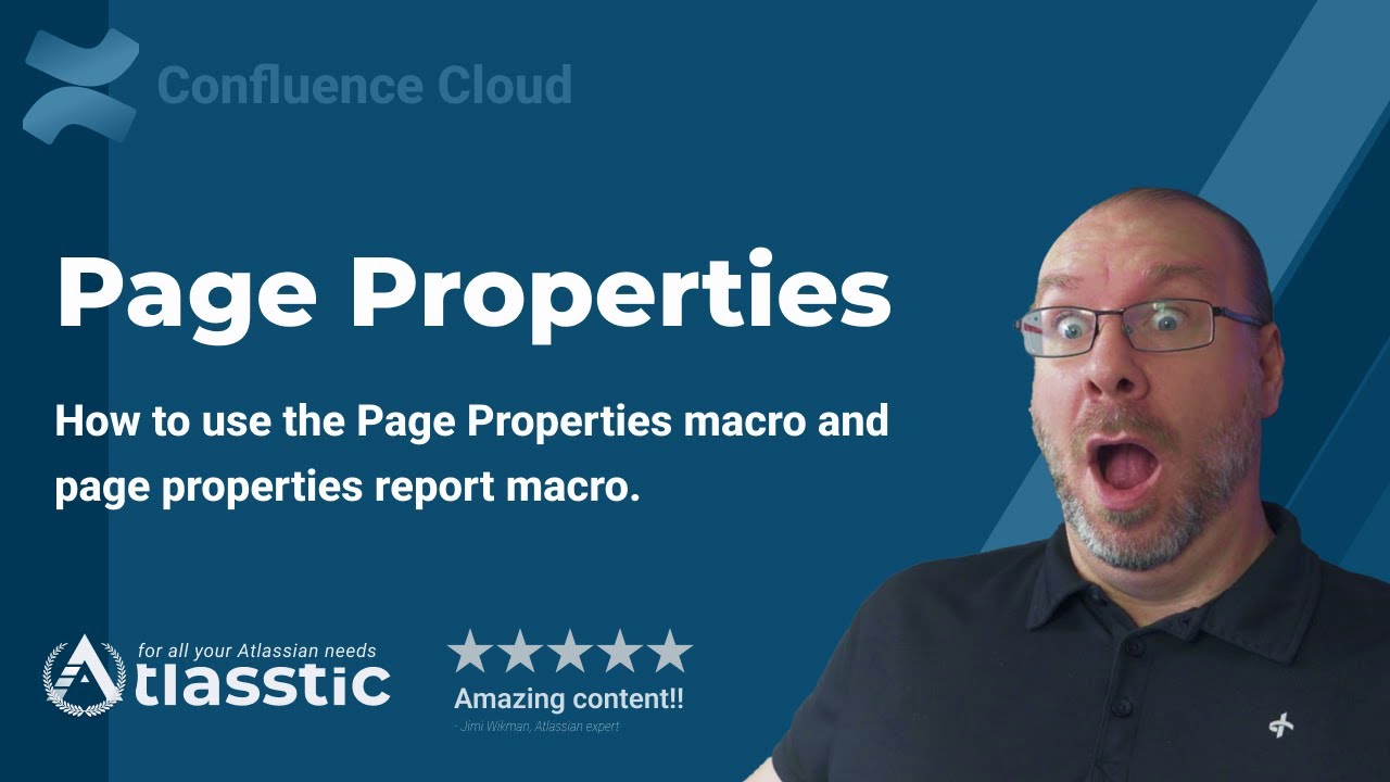 Confluence page properties and page properties report.