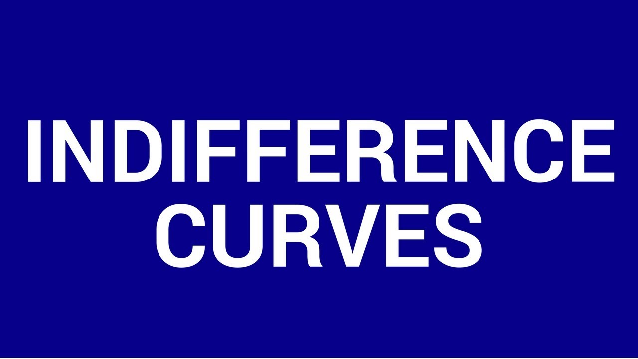 Indifference curves