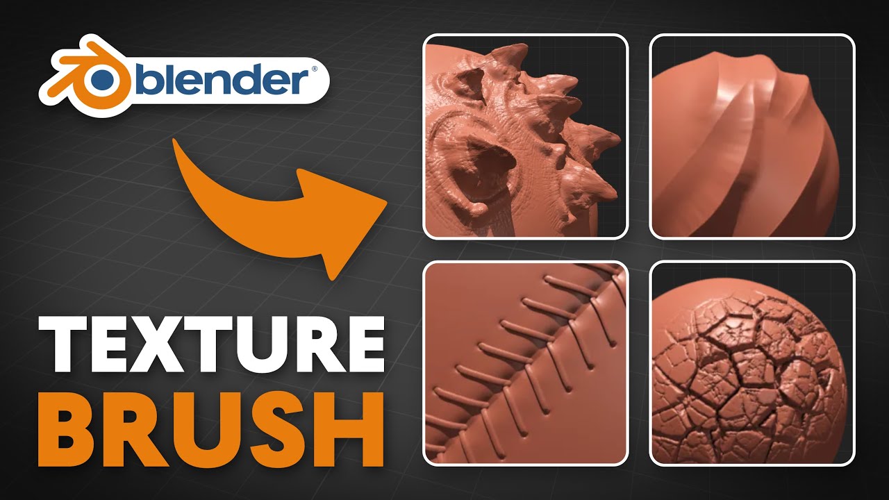 Blender 3D Sculpt Realista: BRUSH DE TEXTURA no Blender