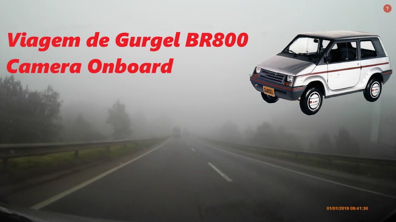 Gurgel BR800 1989 - Camera OnBoard na estrada